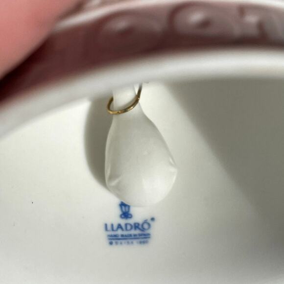 Lladro Porcelain Christmas Bell Ornament Vintage 1991 #5803 Campanita Navidad - Picture 9 of 9
